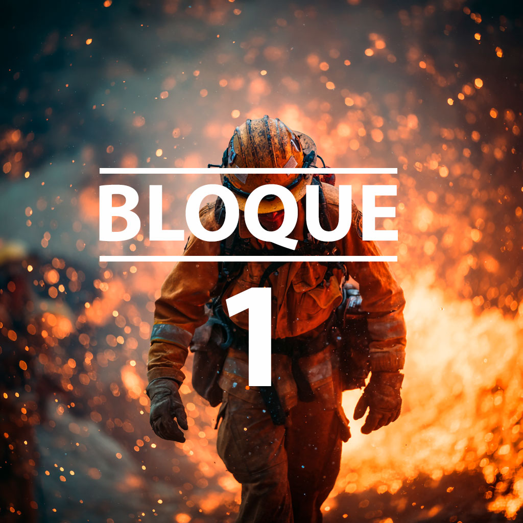 firefighter putting out a fire