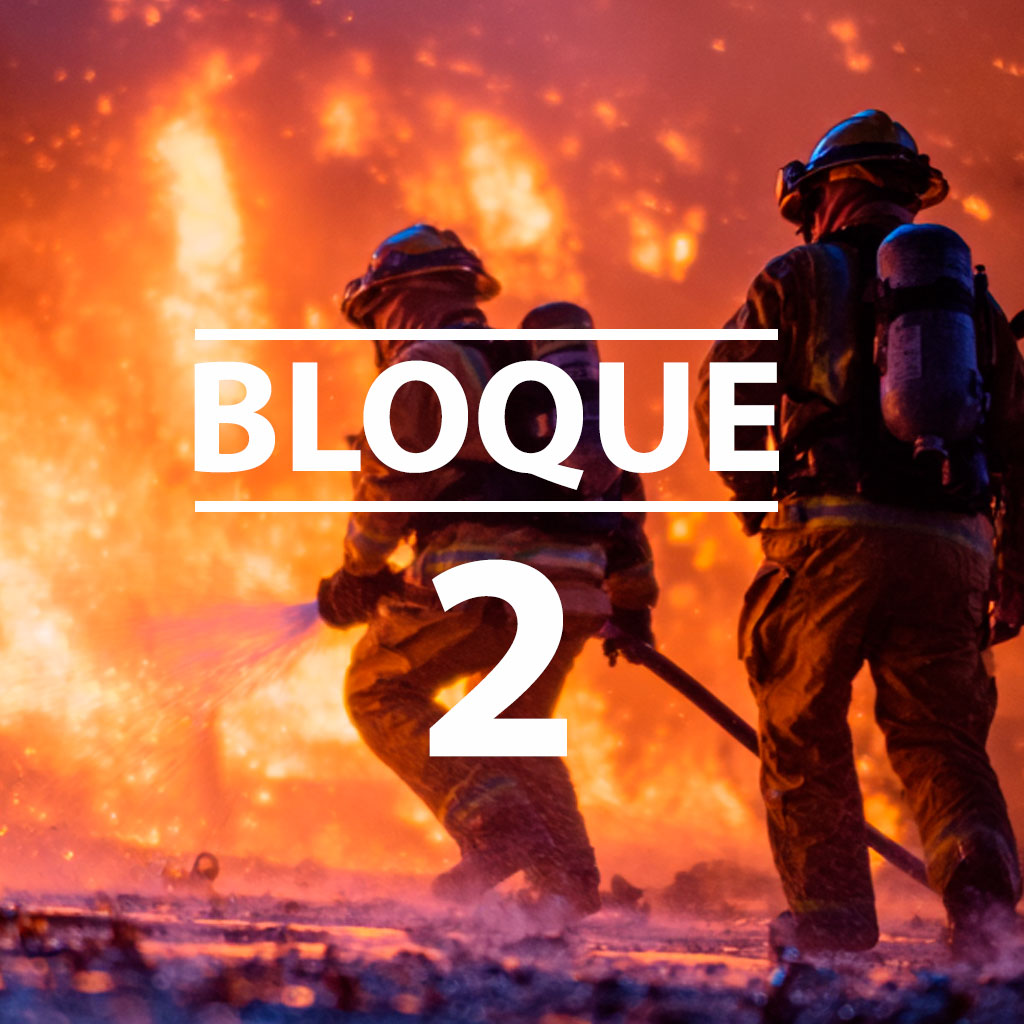 firefighter putting out a fire